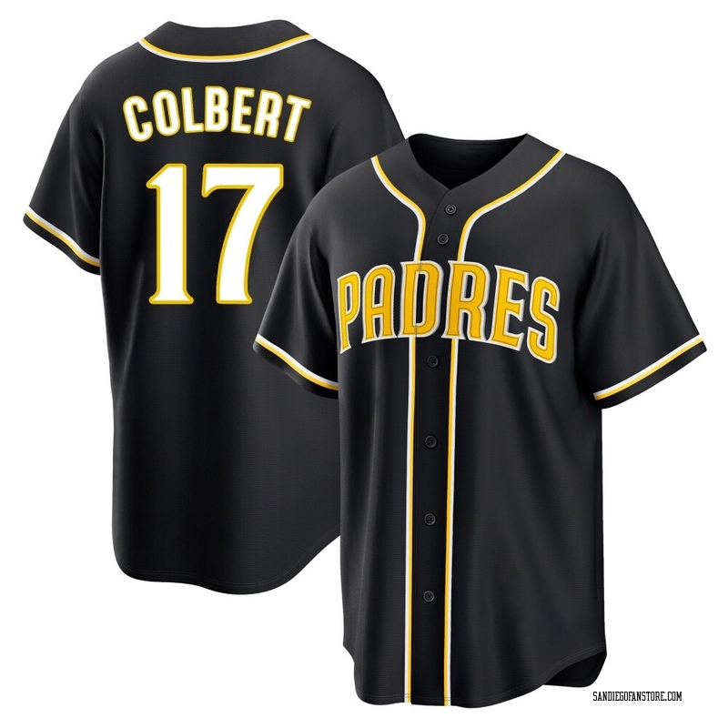 Nate Colbert Youth San Diego Padres Fashion Out Jersey - Black Replica