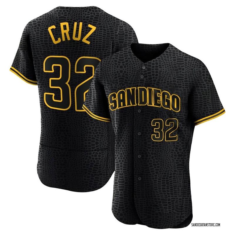Nelson Cruz Men's San Diego Padres Snake Skin City Jersey - Black Authentic