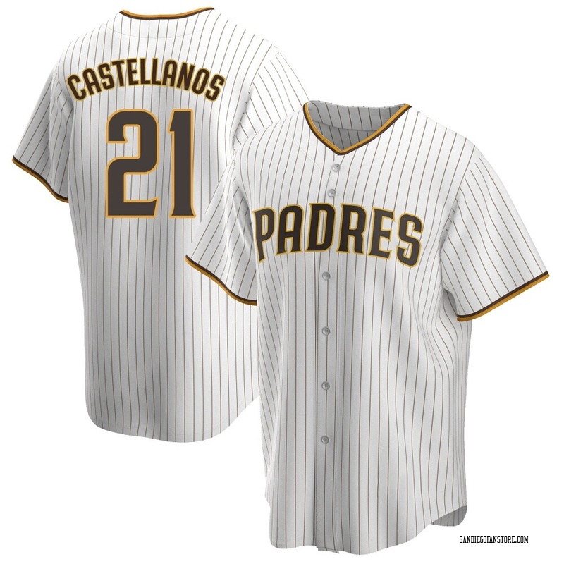 Nick Castellanos Youth San Diego Padres Home Jersey - White/Brown Replica