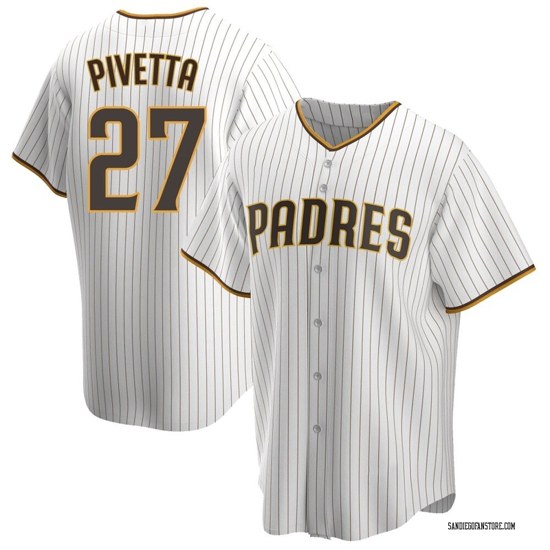 Nick Pivetta Men's San Diego Padres Home Jersey - White/Brown Replica