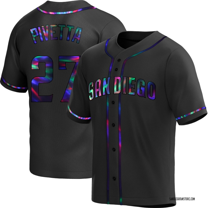 Nick Pivetta Youth San Diego Padres Alternate Jersey - Black Holographic Replica