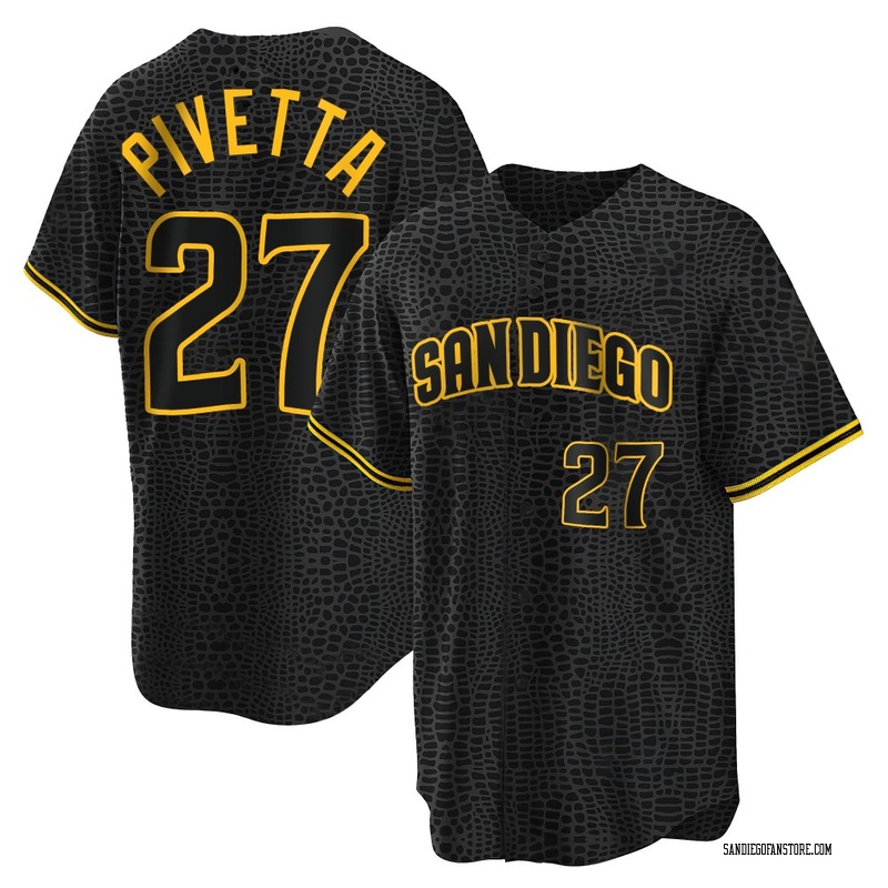 Nick Pivetta Youth San Diego Padres Snake Skin City Jersey - Black Replica