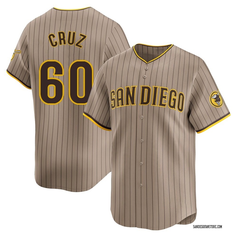 Omar Cruz Men's San Diego Padres Tan Alternate Jersey - Limited