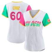 Omar Cruz Women's San Diego Padres 2022 City Connect Jersey - White Replica