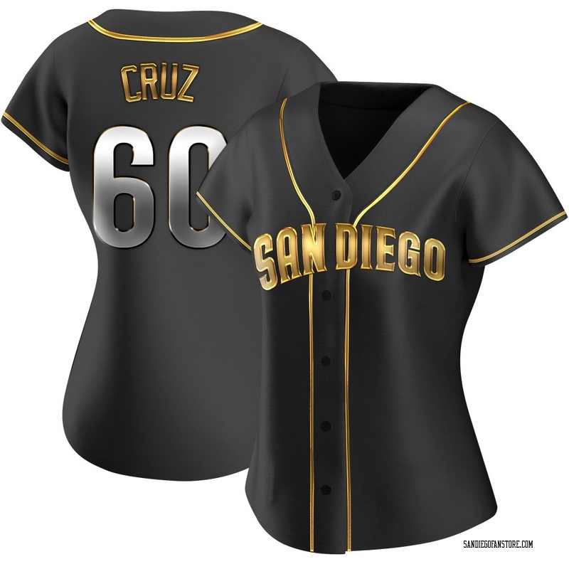 Omar Cruz Women's San Diego Padres Alternate Jersey - Black Golden Replica
