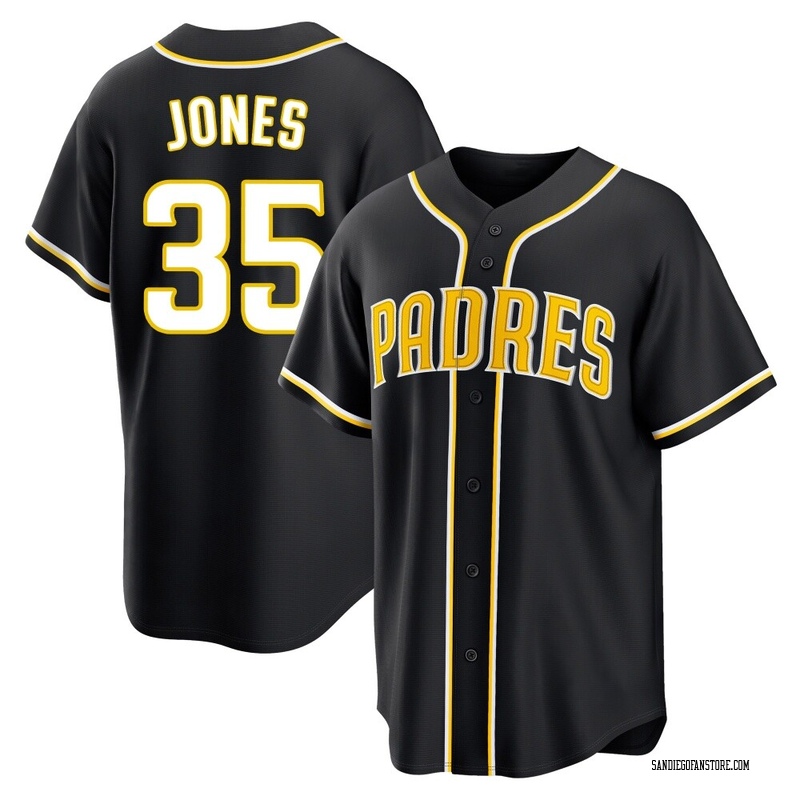 Randy Jones Men's San Diego Padres Fashion Out Jersey - Black Replica