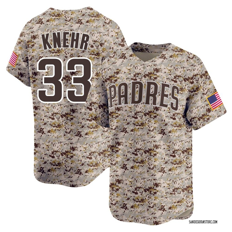 Reiss Knehr Men's San Diego Padres 2nd Alternate Jersey - Camo Limited