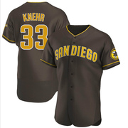 Reiss Knehr Men's San Diego Padres Road Jersey - Brown Authentic