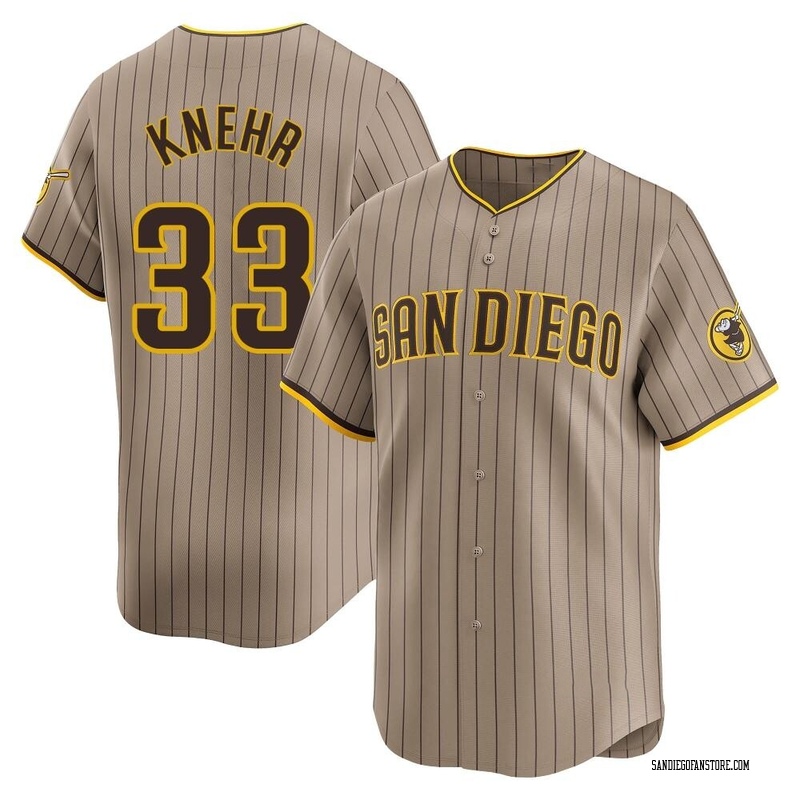 Reiss Knehr Youth San Diego Padres Tan Alternate Jersey - Limited