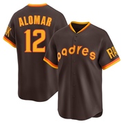 Roberto Alomar Men's San Diego Padres Cooperstown Collection Jersey - Brown Limited