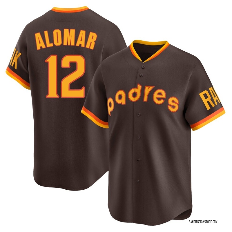 Roberto Alomar Men's San Diego Padres Cooperstown Collection Jersey - Brown Limited