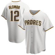 Roberto Alomar Men's San Diego Padres Home Jersey - White/Brown Replica
