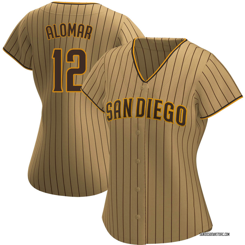 Roberto Alomar Women's San Diego Padres Alternate Jersey - Tan/Brown Replica