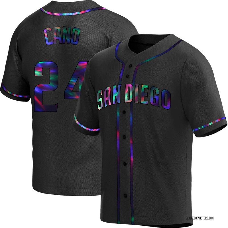 Robinson Cano Youth San Diego Padres Alternate Jersey - Black Holographic Replica