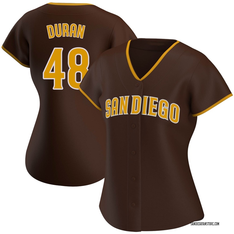 Rodolfo Duran Women's San Diego Padres Road Jersey - Brown Authentic