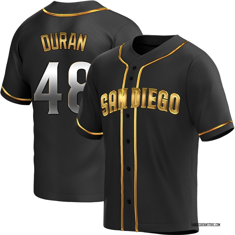 Rodolfo Duran Youth San Diego Padres Alternate Jersey - Black Golden Replica
