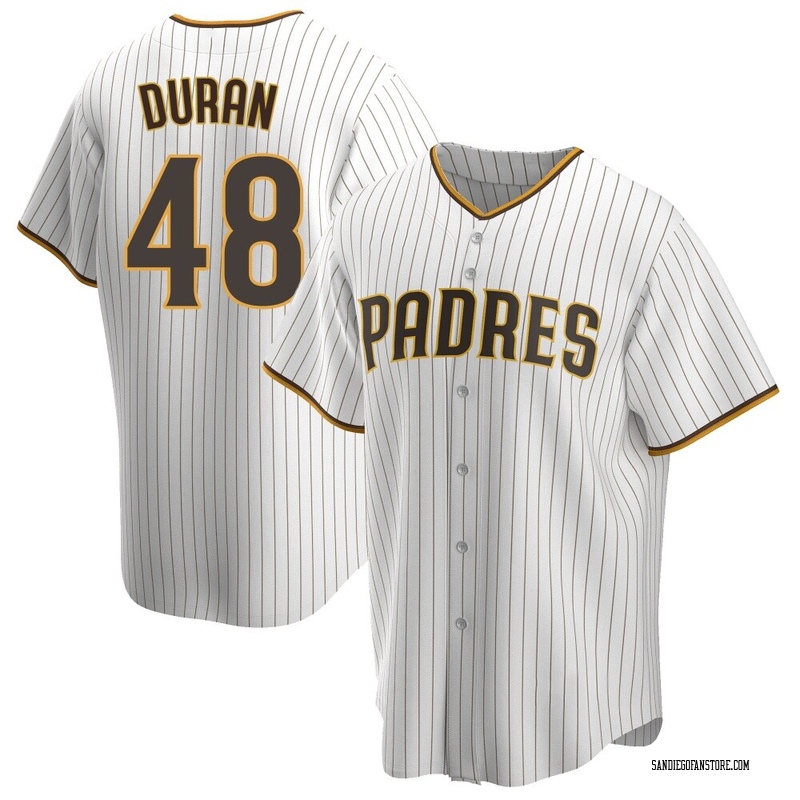 Rodolfo Duran Youth San Diego Padres Home Jersey - White/Brown Replica