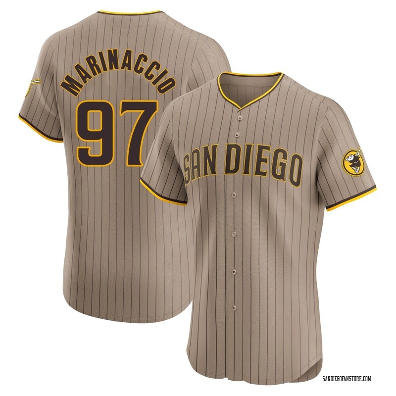 Ron Marinaccio Men's San Diego Padres Alternate Jersey - Brown Elite