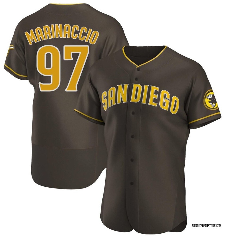 Ron Marinaccio Men's San Diego Padres Road Jersey - Brown Authentic