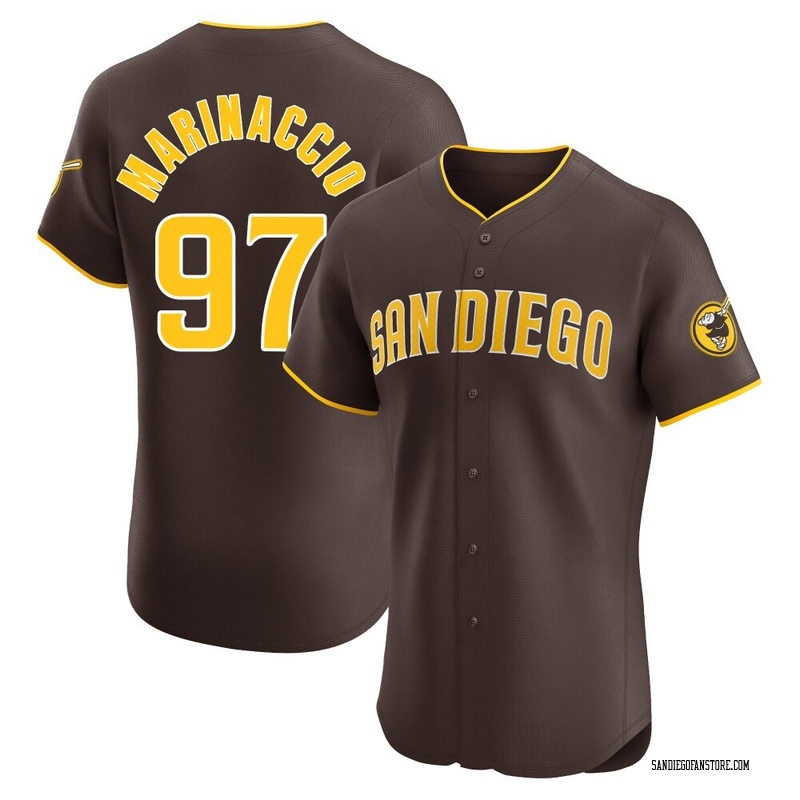 Ron Marinaccio Men's San Diego Padres Road Vapor Premier Jersey - Brown Elite