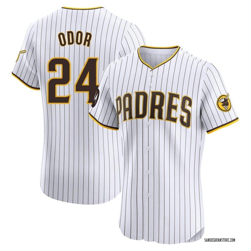 Rougned Odor Men's San Diego Padres Home Patch Jersey - White Elite