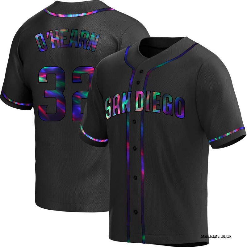 Ryan O'Hearn Men's San Diego Padres Alternate Jersey - Black Holographic Replica