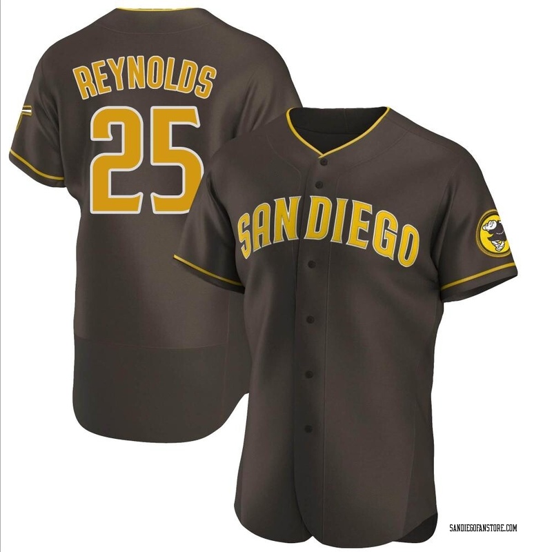 Sean Reynolds Men's San Diego Padres Road Jersey - Brown Authentic