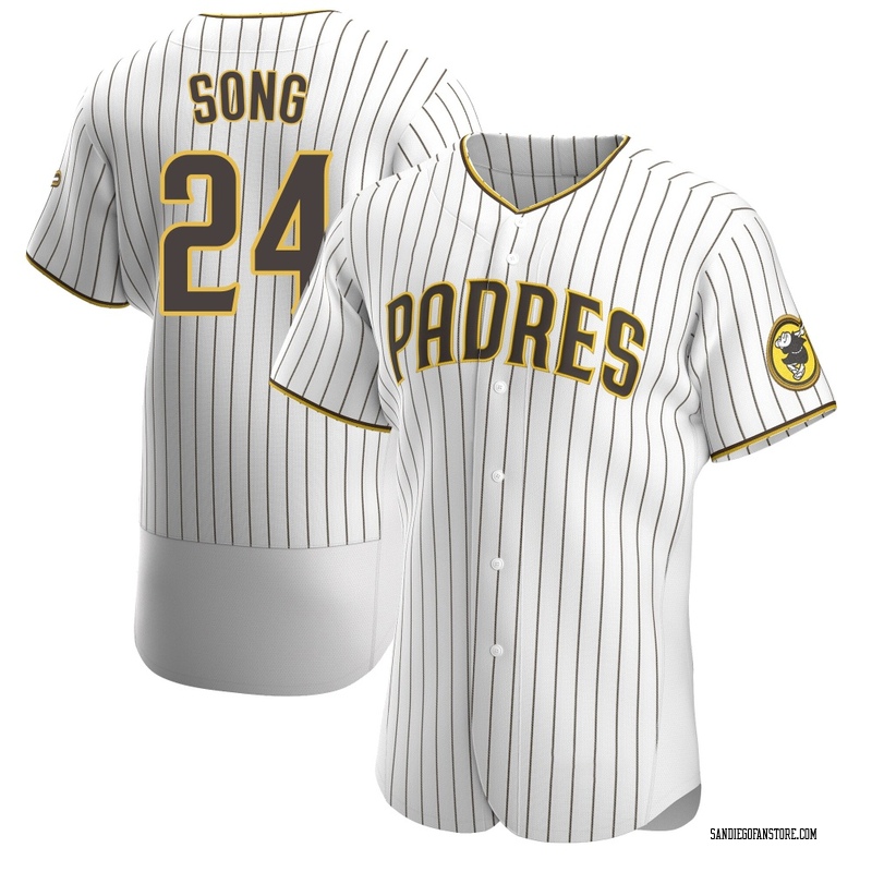 Sung-Mun Song Men's San Diego Padres Home Jersey - White/Brown Authentic
