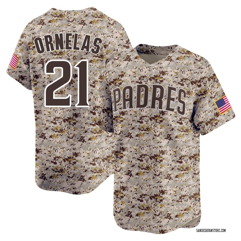 Tirso Ornelas Men's San Diego Padres 2nd Alternate Jersey - Camo Limited