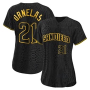Tirso Ornelas Women's San Diego Padres Snake Skin City Jersey - Black Authentic