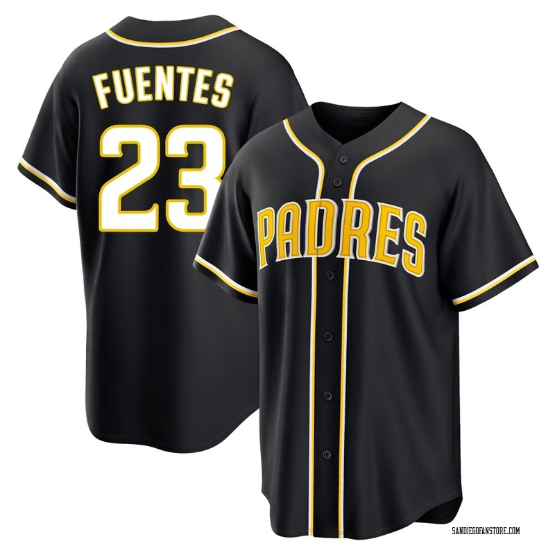 Tito Fuentes Men's San Diego Padres Fashion Out Jersey - Black Replica