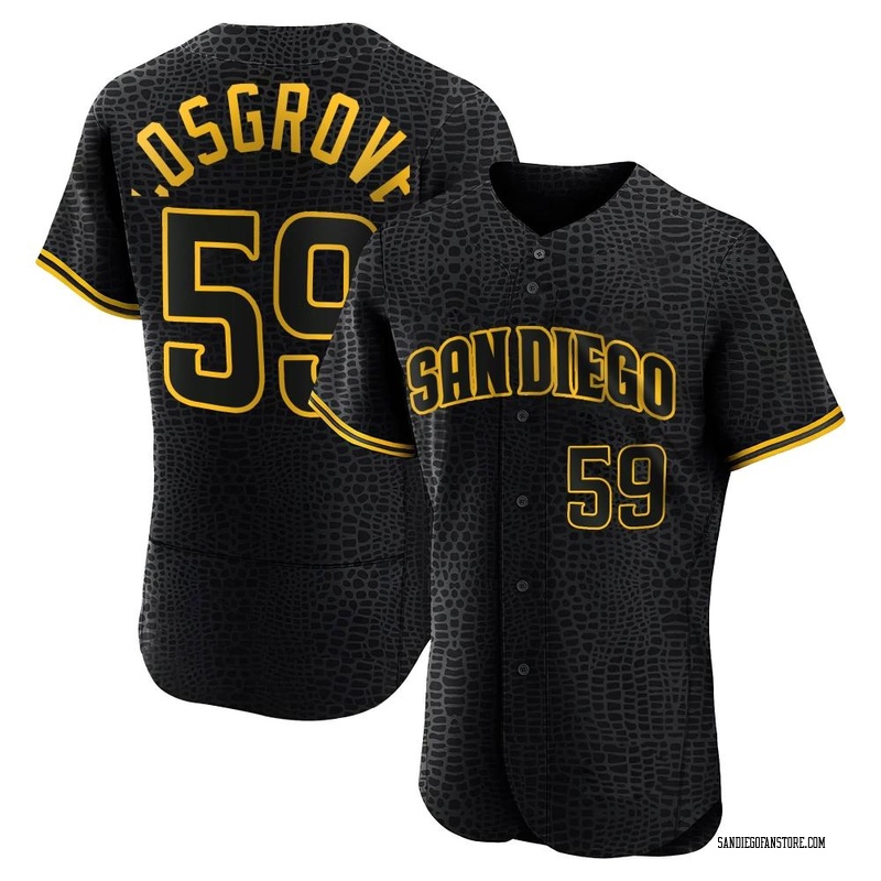 Tom Cosgrove Men's San Diego Padres Snake Skin City Jersey - Black Authentic
