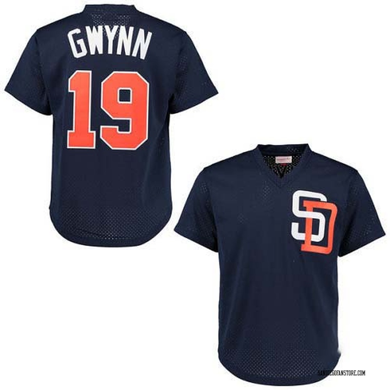 Tony Gwynn Men's San Diego Padres 1996 Throwback Jersey - Navy Blue Replica