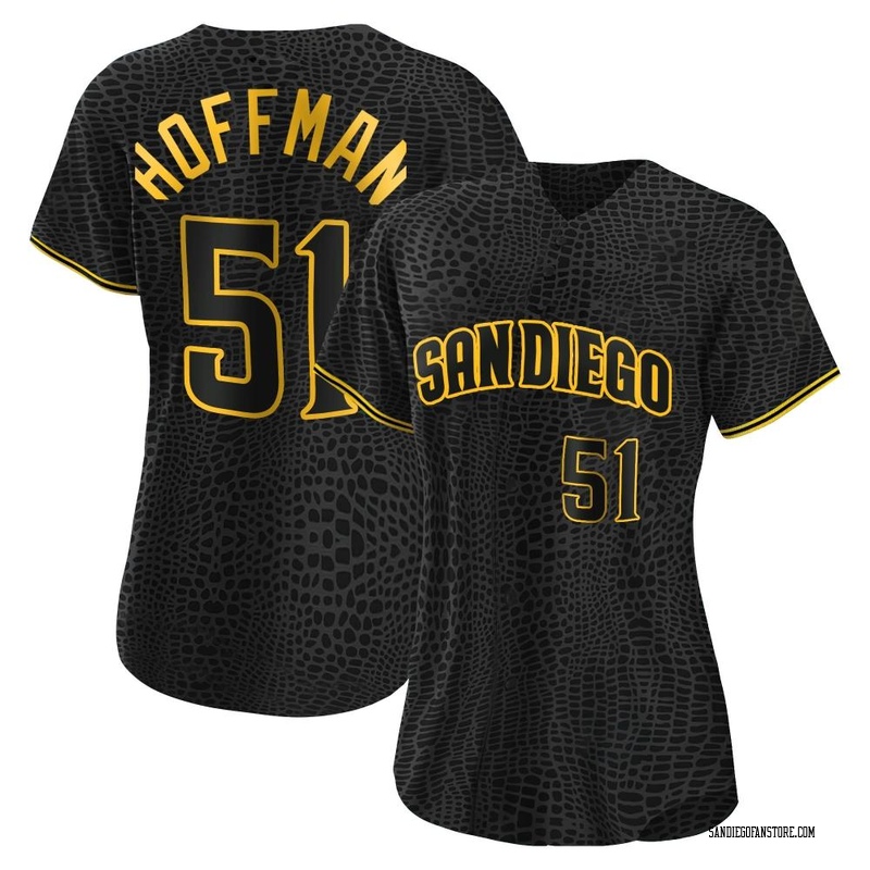 Trevor Hoffman Women's San Diego Padres Snake Skin City Jersey - Black Replica