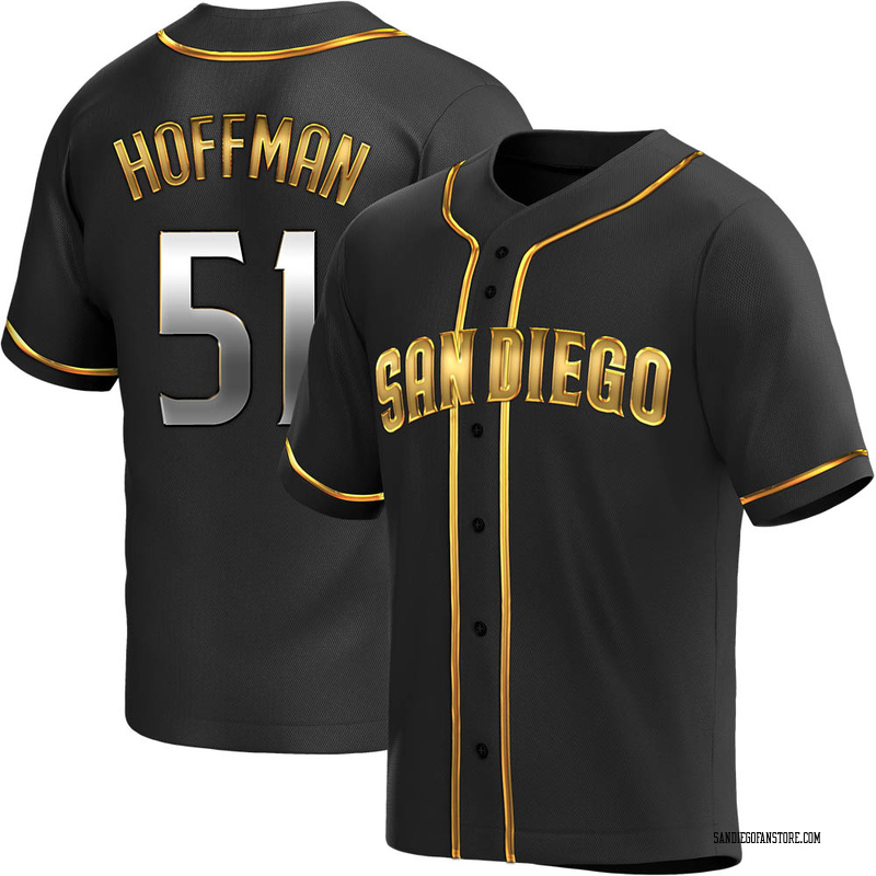 Trevor Hoffman Youth San Diego Padres Alternate Jersey - Black Golden Replica