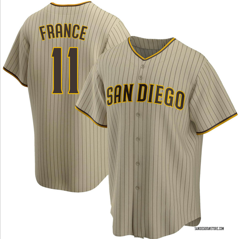 Ty France Men's San Diego Padres Alternate Jersey - Sand/Brown Replica