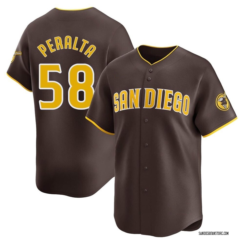 Wandy Peralta Men's San Diego Padres Away Jersey - Brown Limited