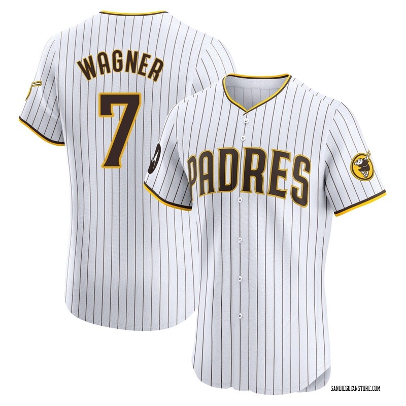 Will Wagner Men's San Diego Padres Home Patch Jersey - White Elite