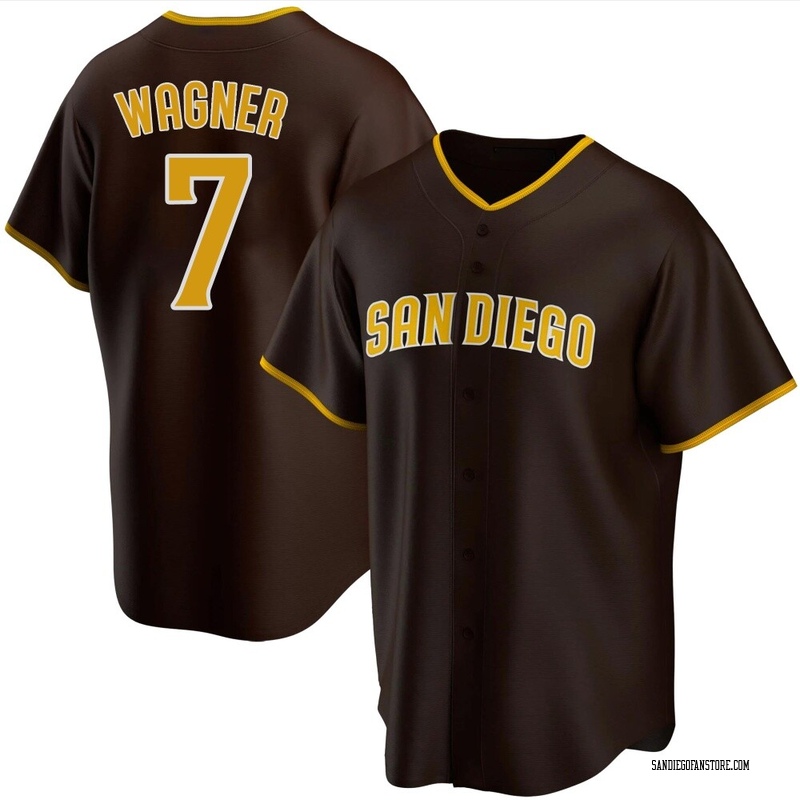 Will Wagner Youth San Diego Padres Road Jersey - Brown Replica