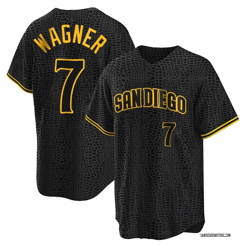 Will Wagner Youth San Diego Padres Snake Skin City Jersey - Black Replica