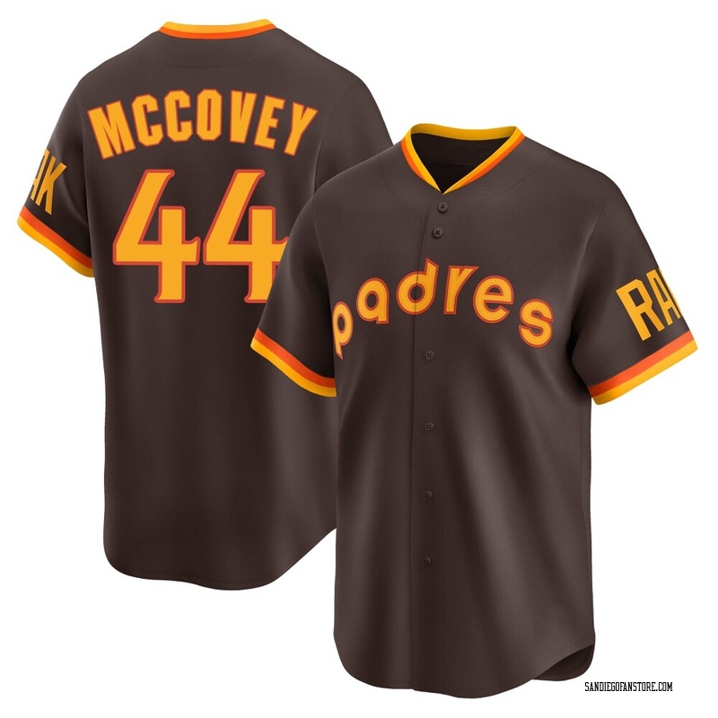 Willie Mccovey Men's San Diego Padres Cooperstown Collection Jersey - Brown Limited
