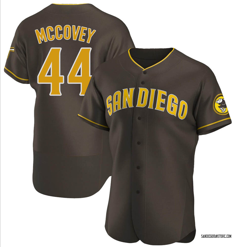 Willie Mccovey Men's San Diego Padres Road Jersey - Brown Authentic