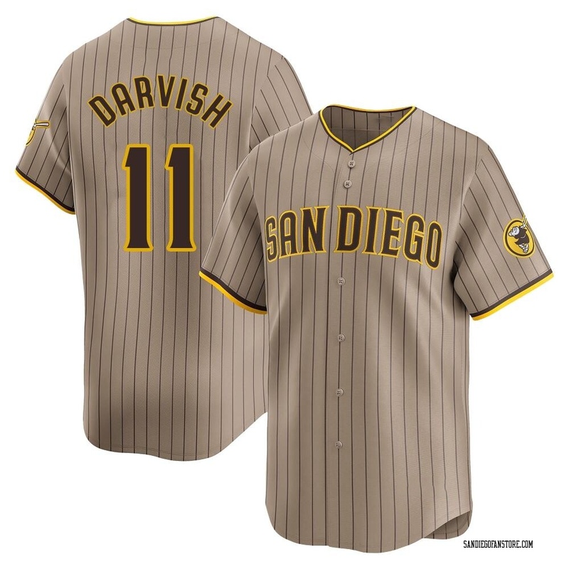 Yu Darvish Men's San Diego Padres Tan Alternate Jersey - Limited