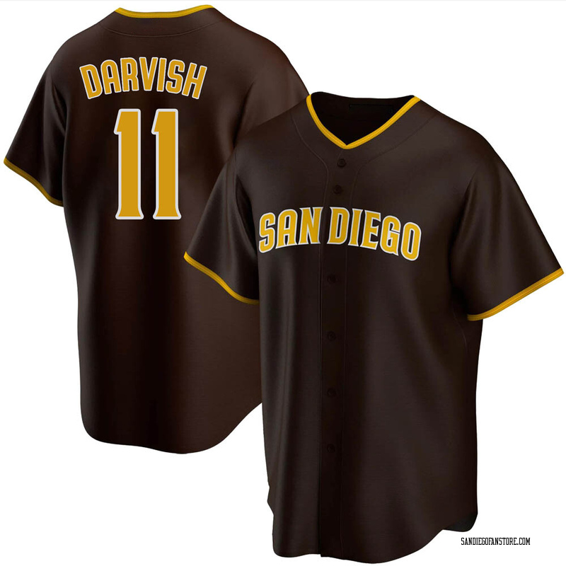 Yu Darvish Youth San Diego Padres Road Jersey - Brown Replica