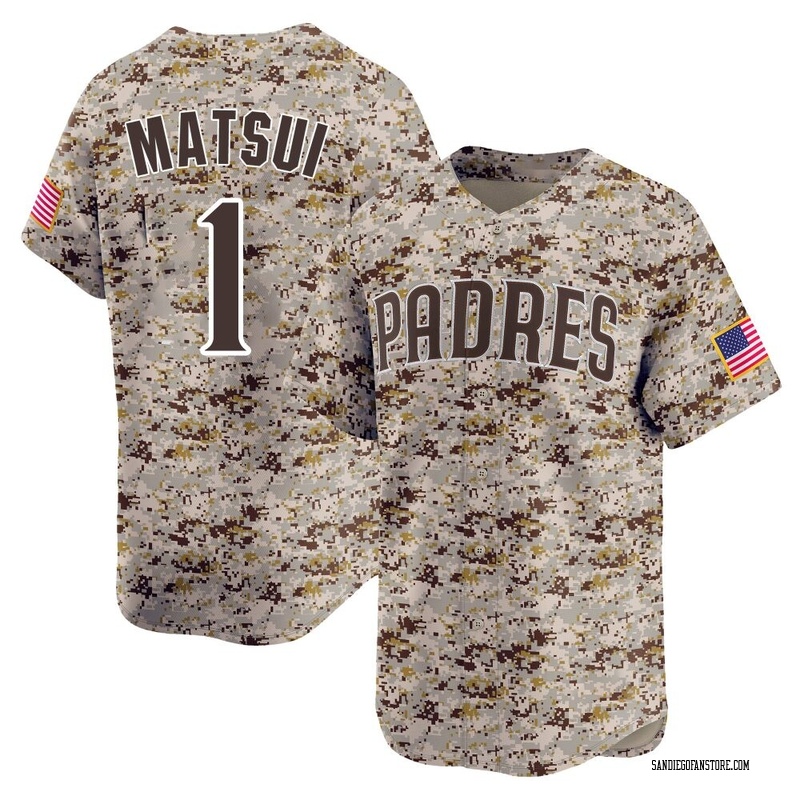 Yuki Matsui Men's San Diego Padres 2nd Alternate Jersey - Camo Limited