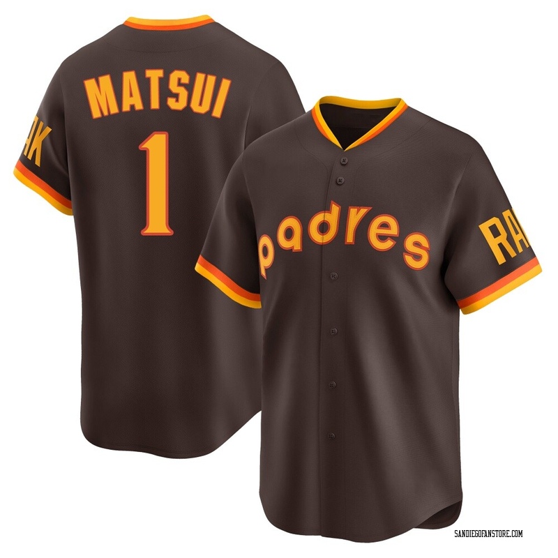Yuki Matsui Youth San Diego Padres Cooperstown Collection Jersey - Brown Limited