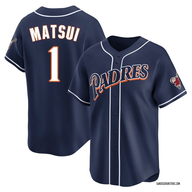 Yuki Matsui Youth San Diego Padres Cooperstown Collection Jersey - Navy Limited