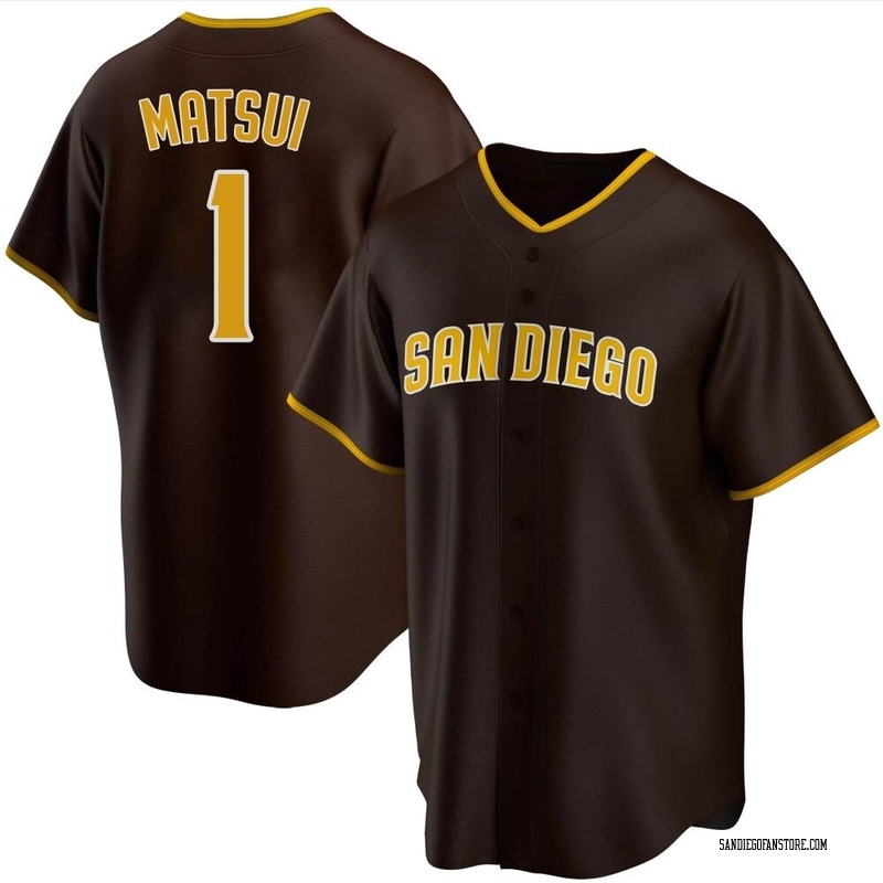 Yuki Matsui Youth San Diego Padres Road Jersey - Brown Replica